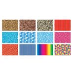 Keskin Color 12'li 35x50 Karışık Renk Desenli Fon Kartonu