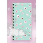 Keskin Color 13x21 cm Çizgisiz 96 Yaprak Sert Karton Kapak 60 gr Beyaz Kağıt Telli Defter