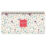 Keskin Color 13x27 cm Krem Çiçekli Haftalık Spiralli Planner