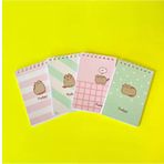 Keskin Color 140100-10 Pusheen Spiralli A7 Küçük Boy 42 Yaprak Çizgili 48'li Not Defteri