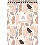 Keskin Color 145452-99 Çizgili 72 Yaprak Spiralli 17x24 cm Çakıl 6'lı Not Defteri