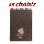 Keskin Color 14x20 cm A5 Çizgisiz Linden 80 Yaprak Bloknot Defter