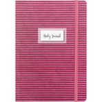 Keskin Color 14x20 cm Daily Journals Fuşya Çizgili Defter