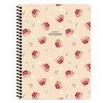 Keskin Color 16.5x22.5 Çizgili Coffee - Turuncu Defter