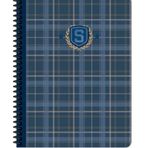 Keskin Color 16.5X22.5 Çizgili Defter School - Mavi Defter