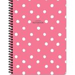 Keskin Color 16.5x22.5 Çizgili Puantiye - Pembe Defter