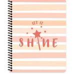 Keskin Color 16.5X22.5 Çizgili Shine - Turuncu Defter