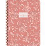 Keskin Color 16.5x22.5 cm Pastel Flora Turuncu Çizgili Defter