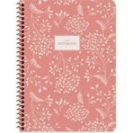 Keskin Color 16.5x22.5 Kareli Pastel Flora - Turuncu Defter