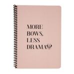 Keskin Color 16,5x22,5 cm 80 Yaprak Disney More Bows Less Drama Çizgili Defter