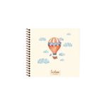 KESKİN COLOR 16x15 Cm Çizgisiz 50 Yaprak Sert Kapak Telli Defter 60 Gr Krem Rengi Kağıt Balon Desen