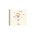 Keskin Color 16X15 Cm Çizgisiz 50 Yaprak Sert Kapak Telli Defter 60 Gr Krem Rengi Kağıt Balon Desen,SYF8S693043163119