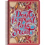 Keskin Color 17X24 Kareli Defter Wallart - Don't Be Afraid To Be Great - Renkli