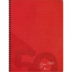 Keskin Color 1966 19X25 80 Yp Kareli Pp. Spiralli Kırmızı Since Defter