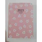 Keskin Color 2023 Pembe Çizgi Karton Kapak 8x12 cm Haftalık Cep Ajandası