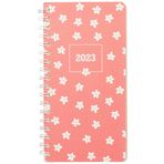 Keskin Color 2023 Spiralli Minik Papatya Karton Kapak 8x16 cm Haftalık Cep Ajandası