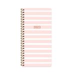 Keskin Color 2023 Spiralli Pembe Karton Kapak 8x16 cm Haftalık Cep Ajandası