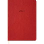 Keskin Color 2024 16 x 24 cm cm Günlük Termo Deri Ajanda Kırmızı - 1 Adet