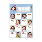 Keskin Color 20'li Niloya Ders Programlı Okul Etiketi