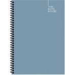 Keskin Color 20X28 cm The Notebook Çizgisiz Telli Defter 120 Sayfa Sert Karton Kapak Metalik Tek Ebat Büyük Boy Spiralli Çizgisiz Konsept Defterler Karton A5 100 Yaprak