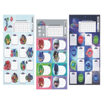Keskin Color 220130-88 Pj Masks Ders Programlı 3 Yaprak Okul Etiketi