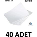 Keskin Color 40 Adet Dokusuz Schoeller 35 x 50 cm 120 gr Beyaz Resim Kağıdı