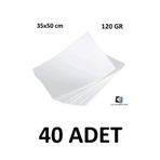 KESKİN COLOR 40 Adet Dokusuz Schoeller Resim Kağıdı 35 X 50 Cm 120 Gr