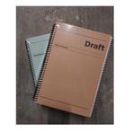 Keskin Color 410522-99 17x24 cm 80 Yaprak Kareli Hafif Kağıt Sert Karton Kapak Draft 6'lı Not Defteri