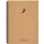 Keskin Color 417955-99 La Plume Viking 17x24 cm 100 Yaprak Çizgili Spiralli Sert Kapak Not Defteri
