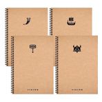 Keskin Color 417957-99 12x17 cm 80 Yaprak Çizgili Spiralli Sert Kapak La Plume Vik 24'lü Not Defteri