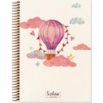 Keskin Color 417992-99 La Plume Balloon 17x24 cm 80 Yaprak Kareli Spiralli Sert Kapak Not Defteri