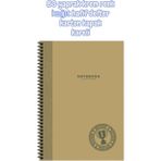 Keskin Color 80 Yaprak Krem Renk Kağıt Hafif Defter Karton Kapak Kareli - Çok Renkli - standart