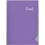Keskin Color A4 120 Yaprak Kareli Pp Kapak Cool Mor Spiralli Defter