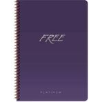 Keskin Color A4 80 Yaprak Düz Plastik Kapak Free Platinum Defter