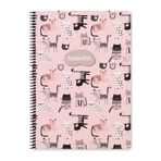 Keskin Color A4 Çizgili Animal Friends Kediler Defter