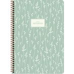 Keskin Color A4 Kareli Pastel Flora - Yeşil Defter