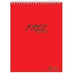 Keskin Color A5 (14X20 Cm) 80 Yaprak Çizgisiz Plastik Kapak Telli Üstten Açılır Defter Kırmızı Tek Ebat Orta Boy Spiralli Çizgisiz Not Defteri Yumuşak A5 80 Yaprak