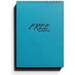 Keskin Color A5 (14X20 Cm) 80 Yaprak Çizgisiz Plastik Kapak Telli Üstten Açılır Defter Mavi Tek Ebat Orta Boy Spiralli Çizgisiz Not Defteri Yumuşak A5 80 Yaprak