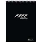 Keskin Color A5 (14X20 Cm) 80 Yaprak Çizgisiz Plastik Kapak Telli Üstten Açılır Defter Siyah Tek Ebat Orta Boy Spiralli Çizgisiz Not Defteri Yumuşak A5 80 Yaprak