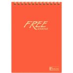 Keskin Color A5 (14X20 Cm) 80 Yaprak Çizgisiz Plastik Kapak Telli Üstten Açılır Defter Turuncu Tek Ebat Orta Boy Spiralli Çizgisiz Not Defteri Yumuşak A5 80 Yaprak