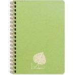 Keskin Color A5 80 Yaprak Çizgisiz Karton Kapak Telli Defter Linden Ivory Renk Kağıt Yeşil Tek Ebat Orta Boy Spiralli Çizgisiz Not Defteri Karton A5 80 Yaprak