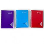 Keskin Color A6 80 Yaprak Kareli PP Kapak Spiralli Cool Defter
