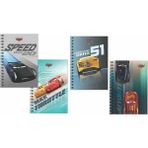 keskin color a6 bloknot spiralli metalize çizgili 80 yaprak cars 140400-33 (36 lı paket) - Karışık - Not Defteri