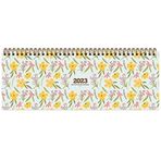 Keskin Color AJ-65 12x33.5 Sarı Çiçek 2023 Haftalık Masa Ajandası