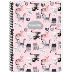 Keskin Color Animal Friends Karton Kapak 16,5x22,5 cm 80 Yaprak Kareli Spiralli Defter
