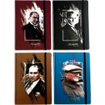 Keskin Color Atatürk 96 Yaprak Çizgili Lastikli Ciltli Not 17 x 24 cm Defter