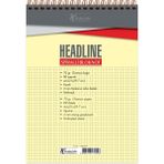 keskin color bloknot (not defteri) a4 80 yaprak kareli karton kapak spiralli headline 145422-99 (6 lı paket) - Karışık