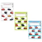 Keskin Color Cars 3'lü Ders Programı Etiketi