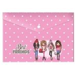 Keskin Color Citcitli Dosya Best Friends A4 Plastik (10 Lu Paket)