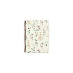 Keskin Color Çizgili 16x22 cm 80 Yaprak Karton Kapak 60 gr Beyaz Sayfa Çiçek Telli Defter